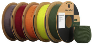 Kexcelled Matte PLA Combideal 5 x 1kg = 5kg AsPaars, ChelseaRood, OranjeRood, FelGeel + OlijfGroen 3D Printer filament SPECIAL OFFER!