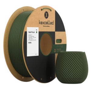 Kexcelled Matte PLA Combideal 5 x 1kg = 5kg AsPaars, ChelseaRood, OranjeRood, FelGeel + OlijfGroen 3D Printer filament SPECIAL OFFER! 11 OliveGreen